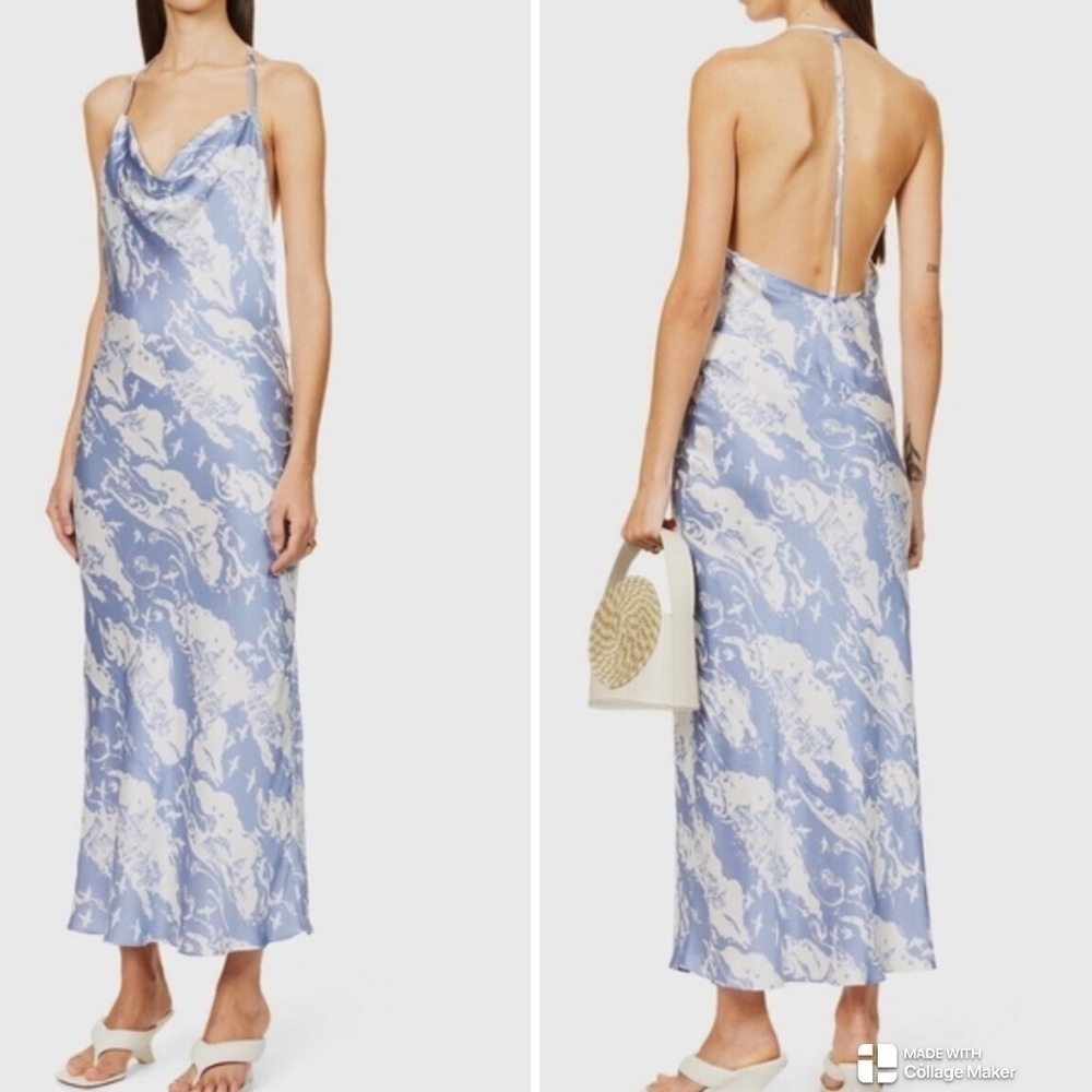 Reformation Torin Silk Dress maxi NWT